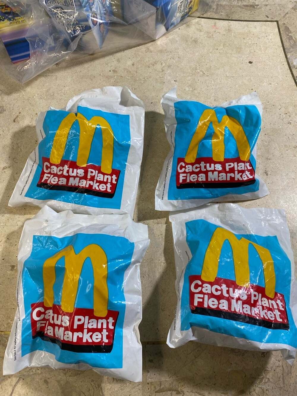 McDonald's x Cactus Plant Flea Market Happy Meal Toy Sealed Set of 4